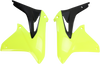 Acerbis Left Right Radiator Shrouds Flourescent Yellow Black