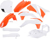 Acerbis Complete Plastic Fender Body Kit OE Orange/White