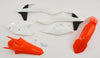 Acerbis Plastic Fender Body Kit Orange White Panel Black